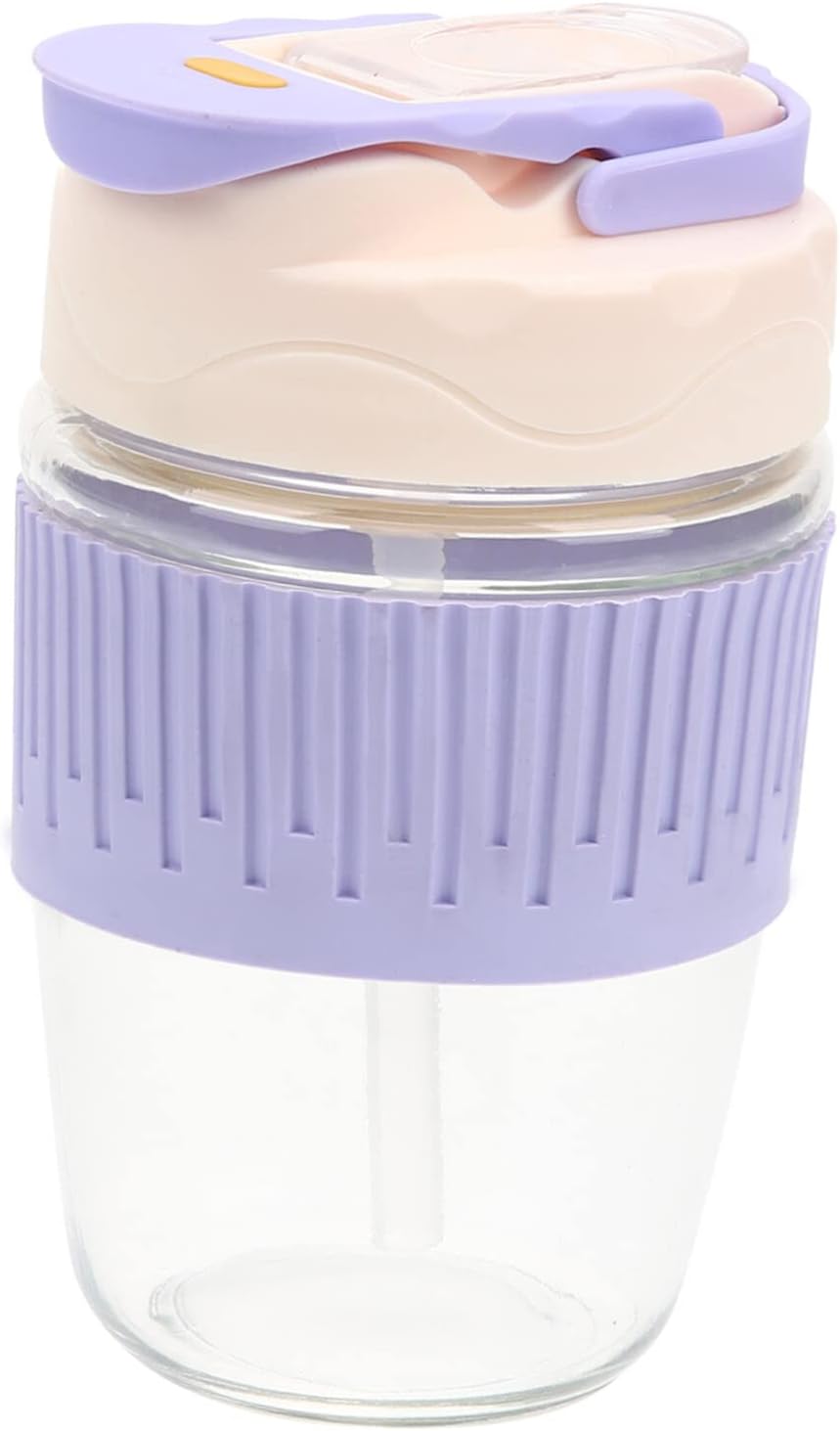 Dual Drinking Glass with Rubber Sleeve