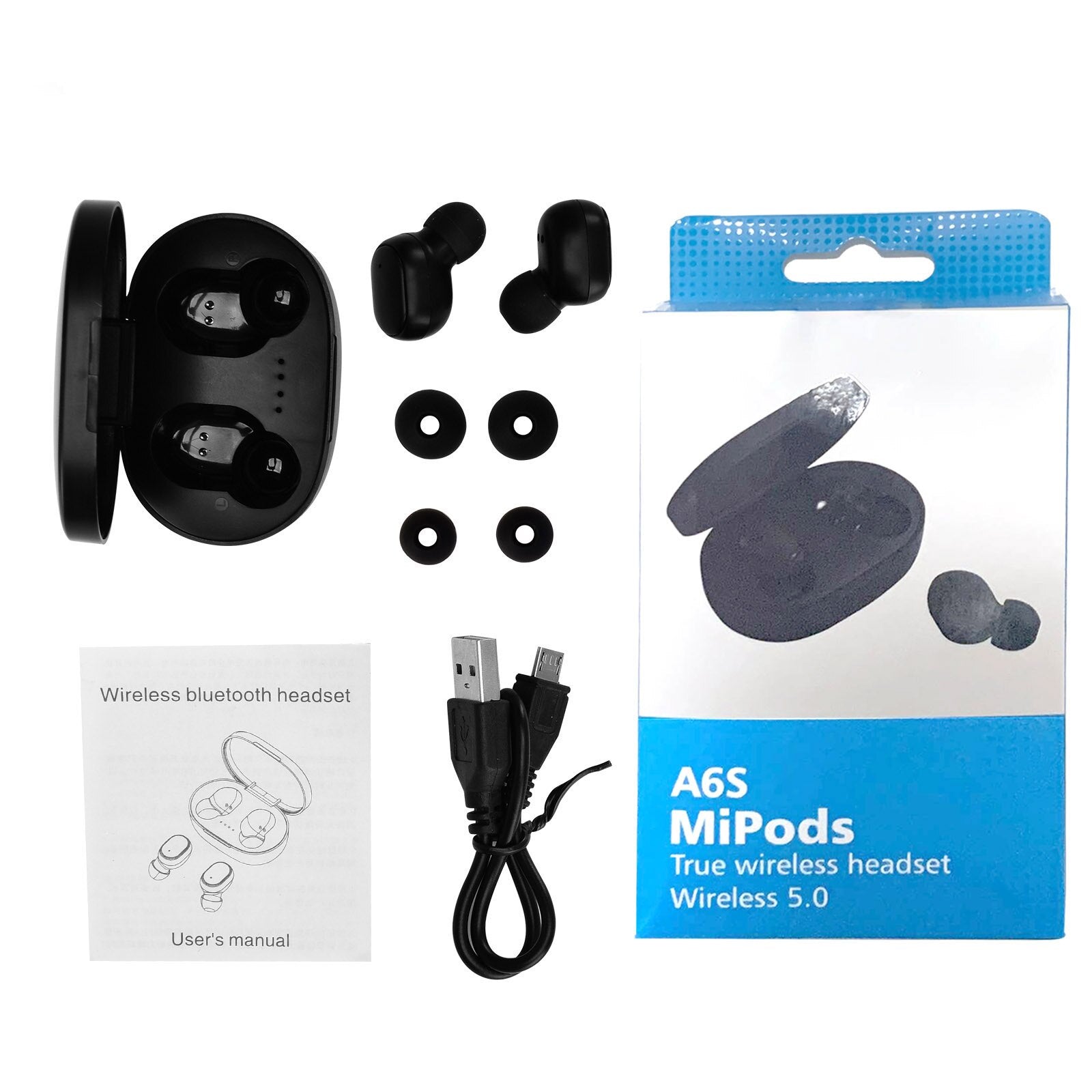 A6S Mipods True Wireless Headset