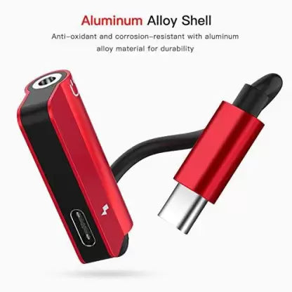 Esportic USB Type C Cable 2-in-1 USB C To Headphone Jack Adapter
