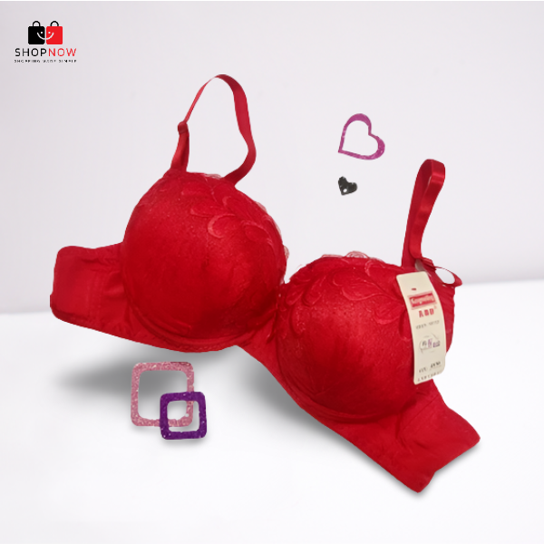 Top Lace Fancy Bridal Double Padded Bra