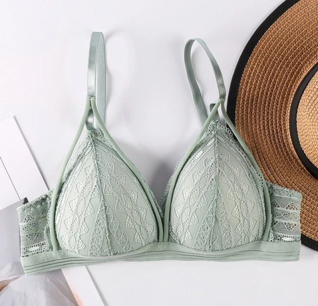 French Style Bralette Deep V Lace Bra