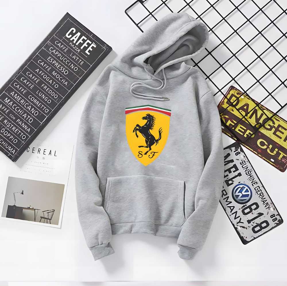 Ferrari Logo Hoodie For Men