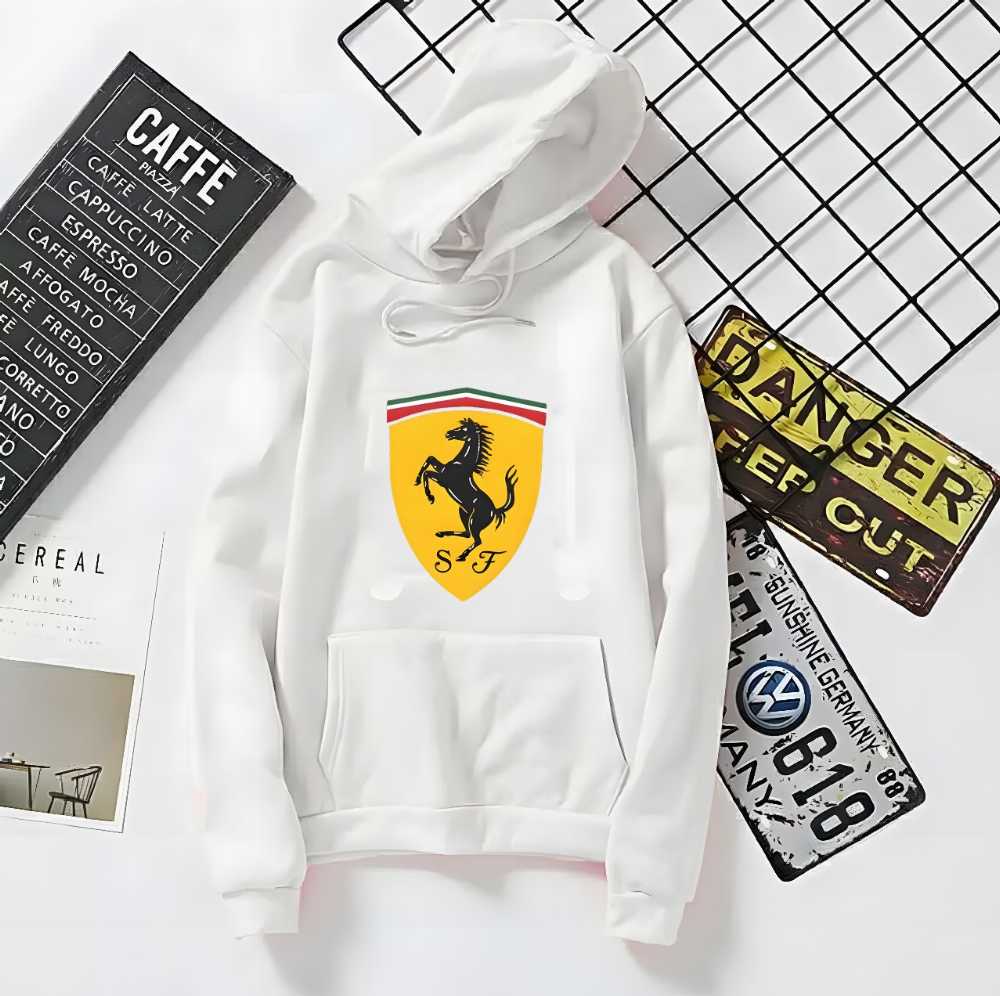 Ferrari Logo Hoodie For Men