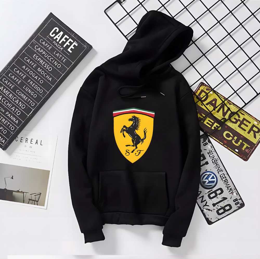Ferrari Logo Hoodie For Men