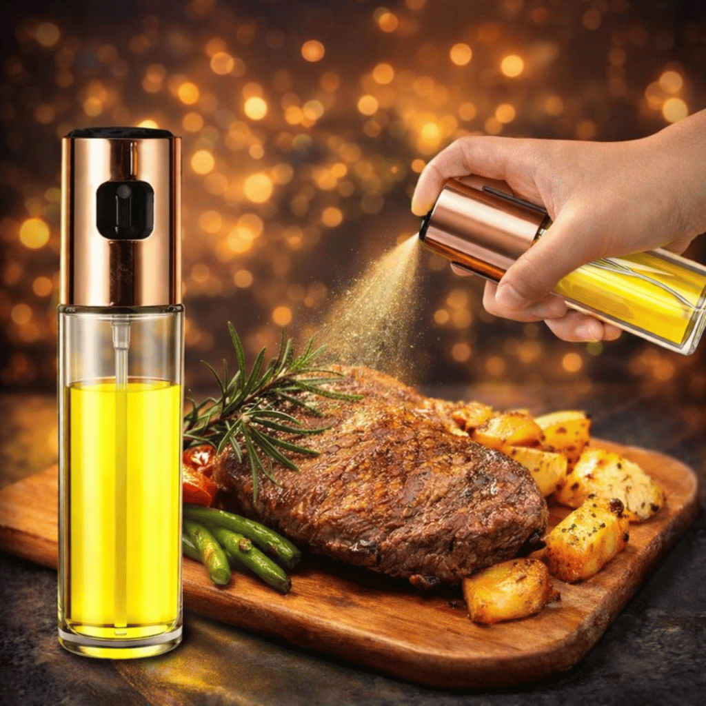 2 in 1 Oil Sprayer Bottle Kitchen Tool for Cooking Baking