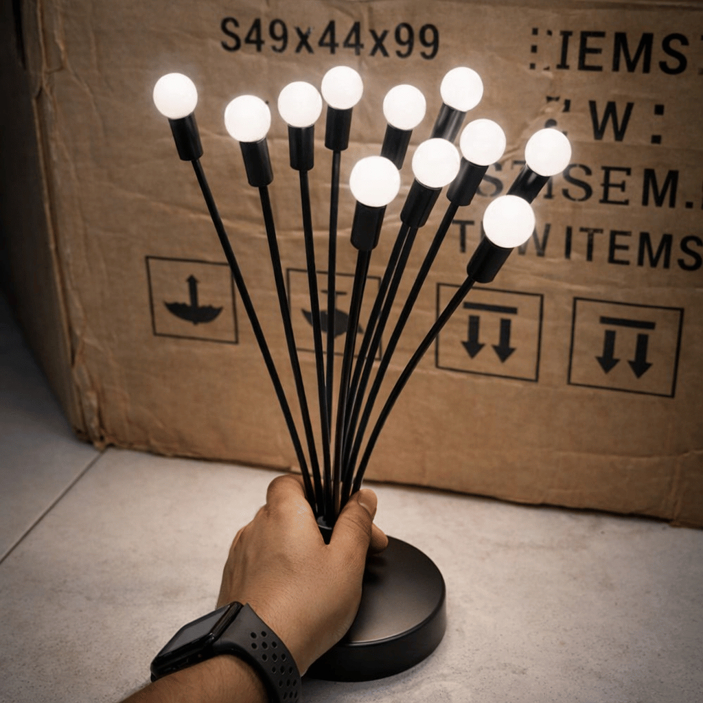 10 Lights - LED Solar Powered Firefly Lights Outdoor Waterproof