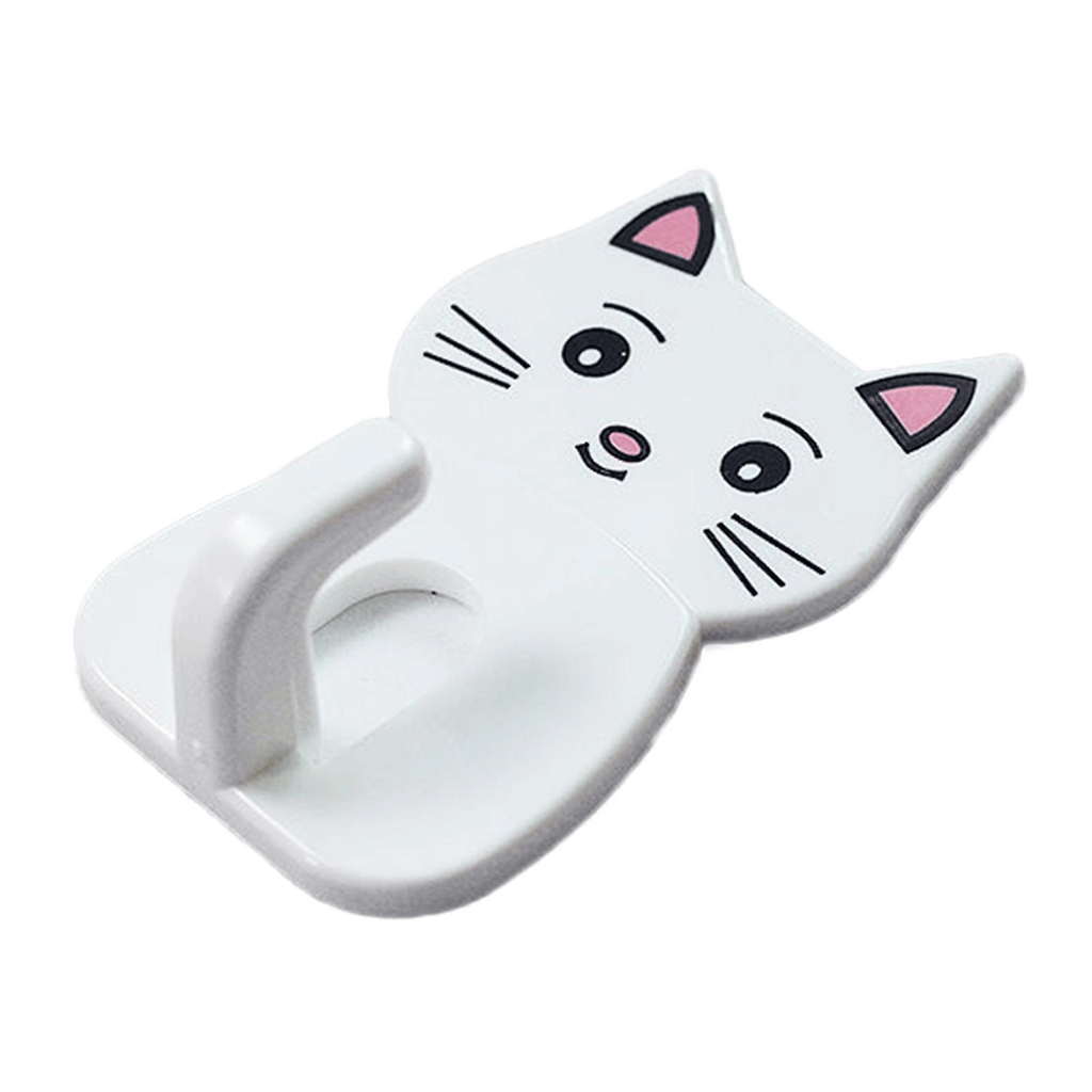 12 Pcs Cat Wall Hooks for Keys Home Organization (Random Colors)
