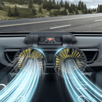 12v Car Dashboard Cooling Fan, Dual Head Fan 360 Degree Rotation Fan for Cars