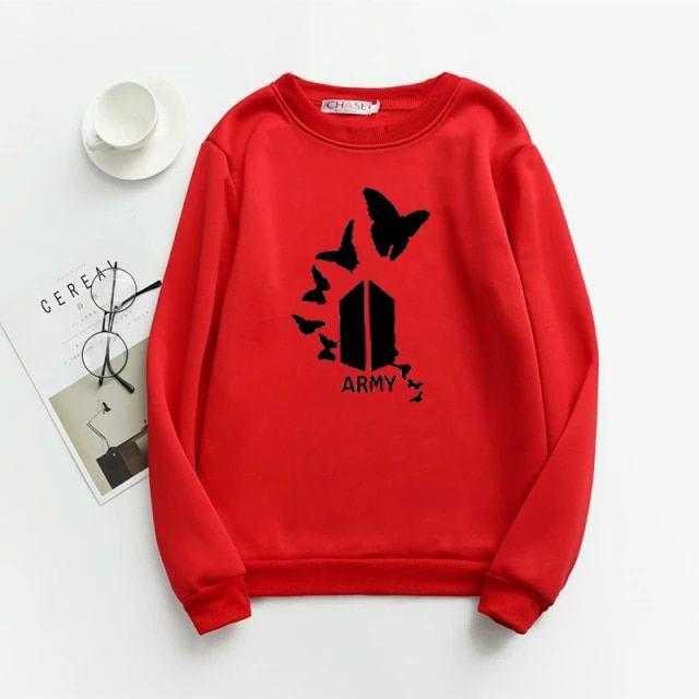 BTS Army Print Sweatshirt For Women