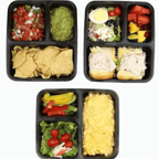 1Pc SimpleHouseware 3 Compartment Food Grade Meal Prep Storage Container Boxes
