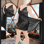 1 Pcs Imported Satin Lace Nightwear for Women – Luxury Sleepwear Dress