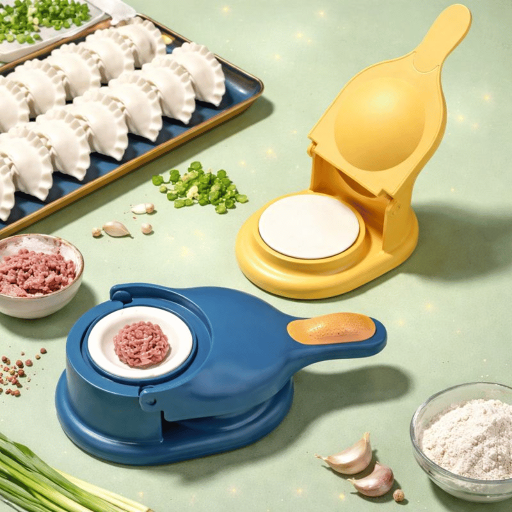 2-in-1 Manual Dumpling Maker & Dough Press Machine