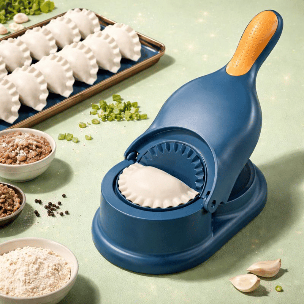 2-in-1 Manual Dumpling Maker & Dough Press Machine