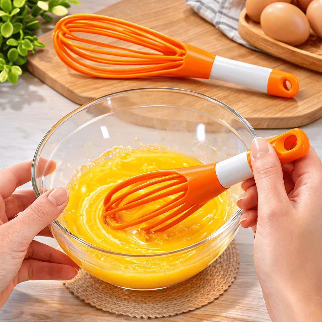 2-in-1 Twist Silicone Whisk Multifunction Egg Beater Foldable Milk