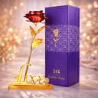 24K Gold Plated Rose With Love Stand Premium Gift Box Love Stand Valentines Gift