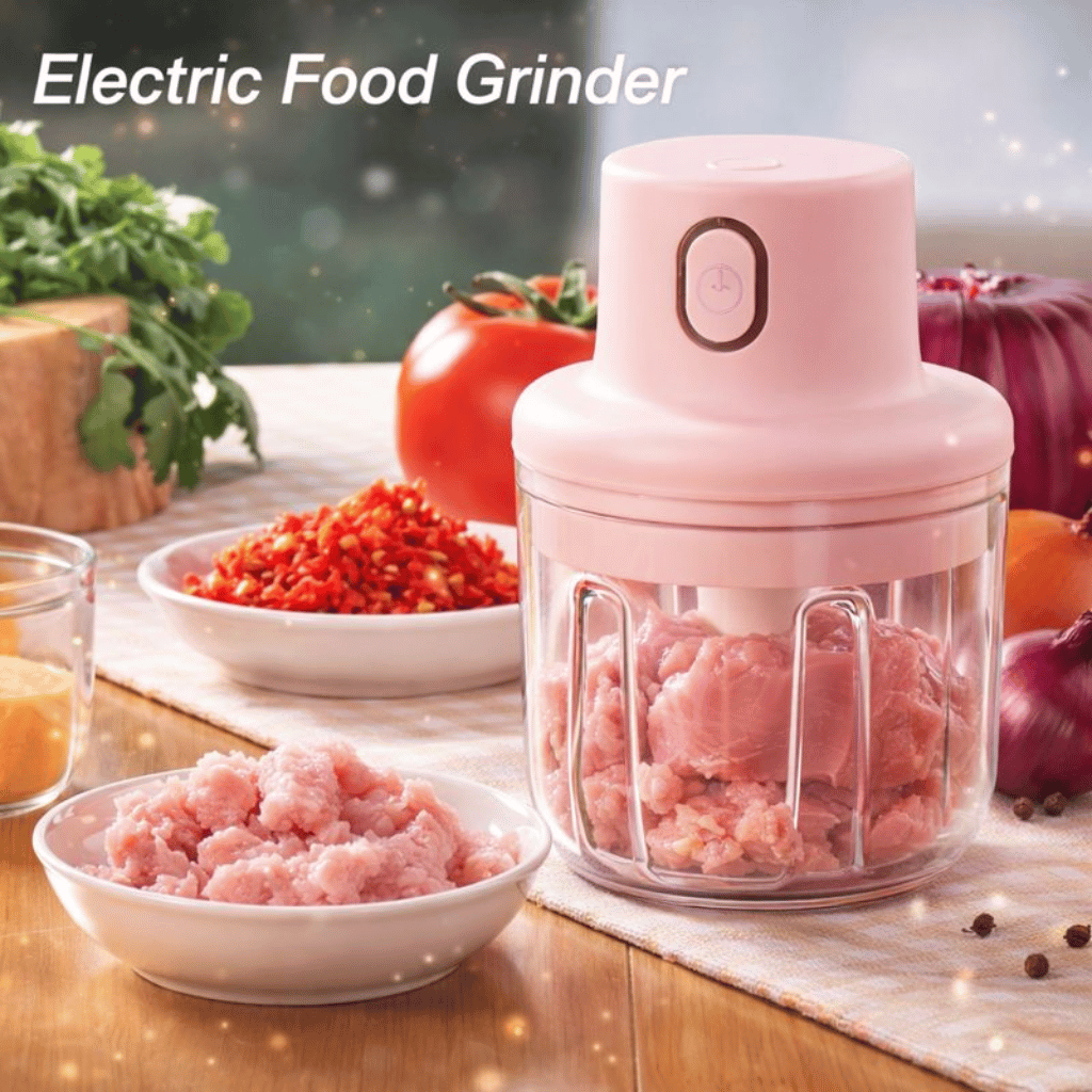 250ML Wireless Electric Vegetable Chili Meat Grinder Food Chopper