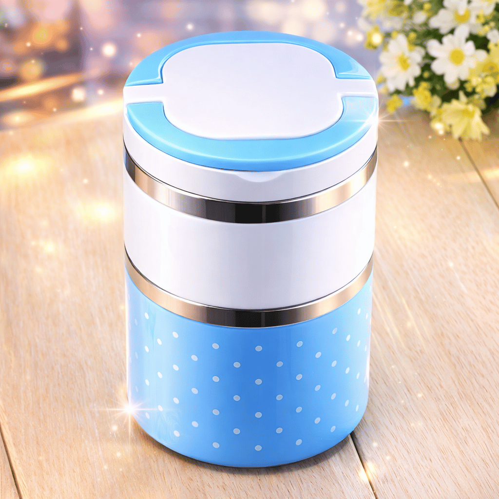 2 Layer Stainless Steel Airtight Lunch Box 930ml
