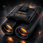 30x60 Compact Folding Binoculars, Folding Telescope With Clean Cloth