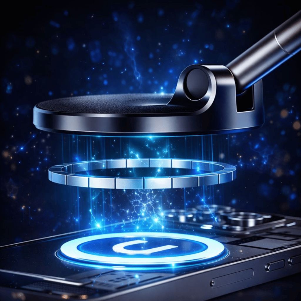 360° Magnetic Car Phone Holder With Strong Suction Base