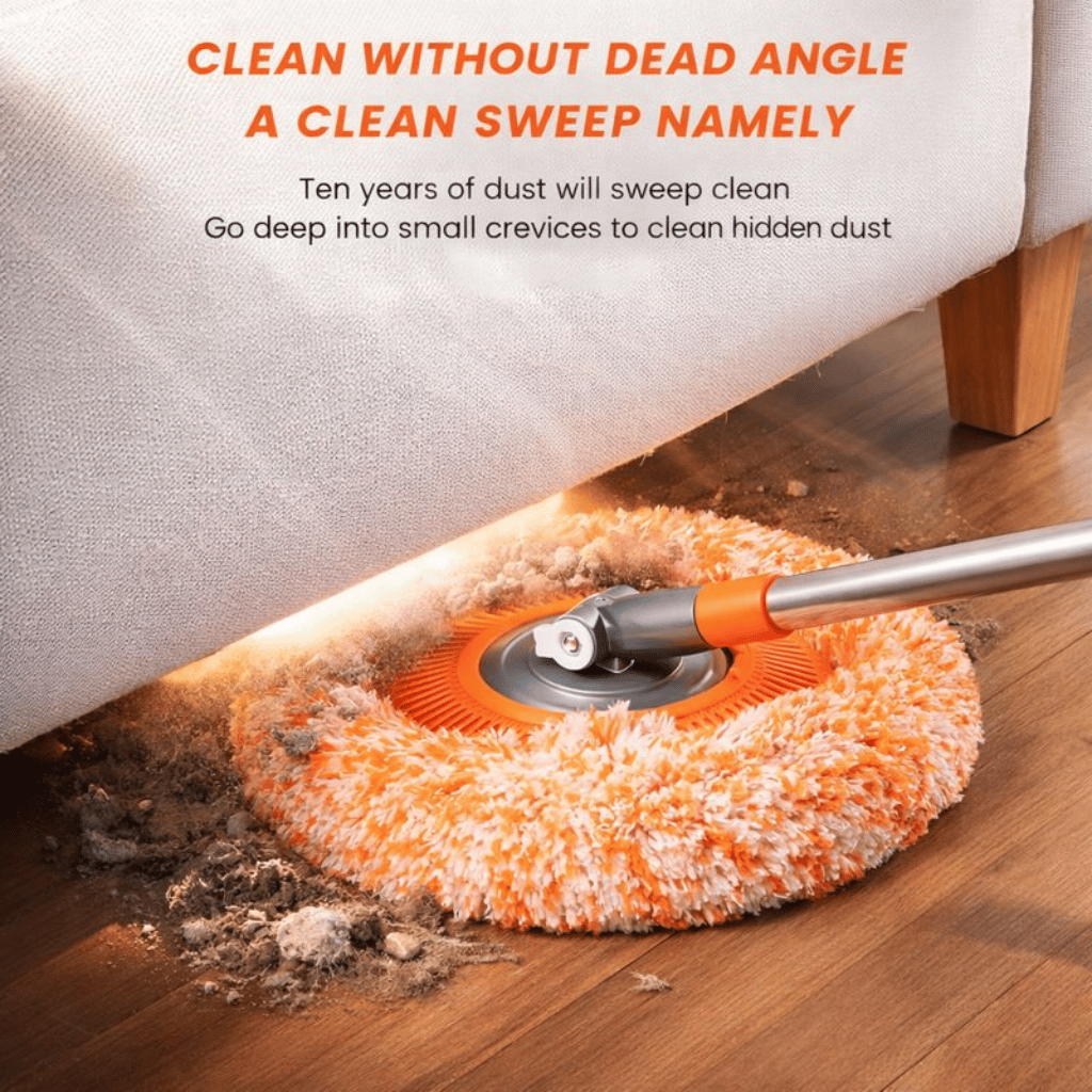 360° Rotating Microfiber Sunflower Round Cleaning Mop For Home, Office And Car Screen