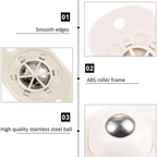 360° Rotation Stainless Steel Mini Furniture Mover Wheels Set of 4