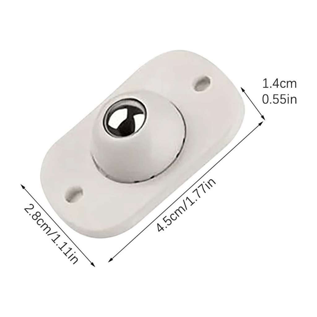 360° Rotation Stainless Steel Mini Furniture Mover Wheels Set of 4
