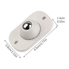 360° Rotation Stainless Steel Mini Furniture Mover Wheels Set of 4