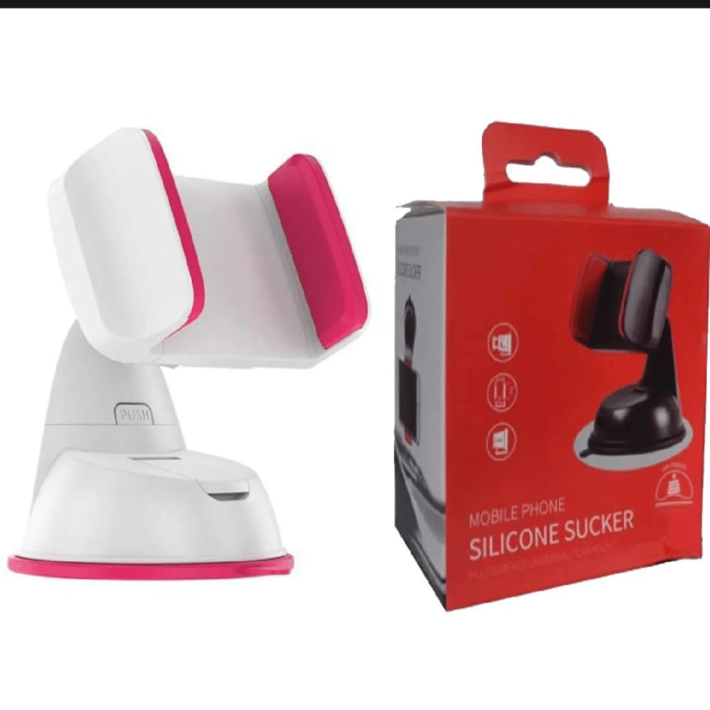 360° Rotation Universal Car Phone Holder Silicone Suction Cup Phone Bracket (Random Color)