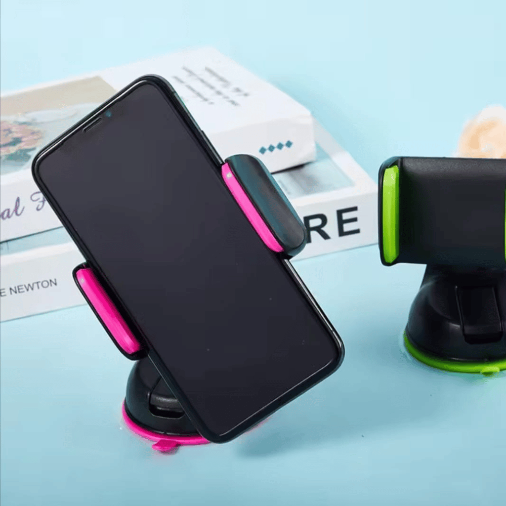 360° Rotation Universal Car Phone Holder Silicone Suction Cup Phone Bracket (Random Color)