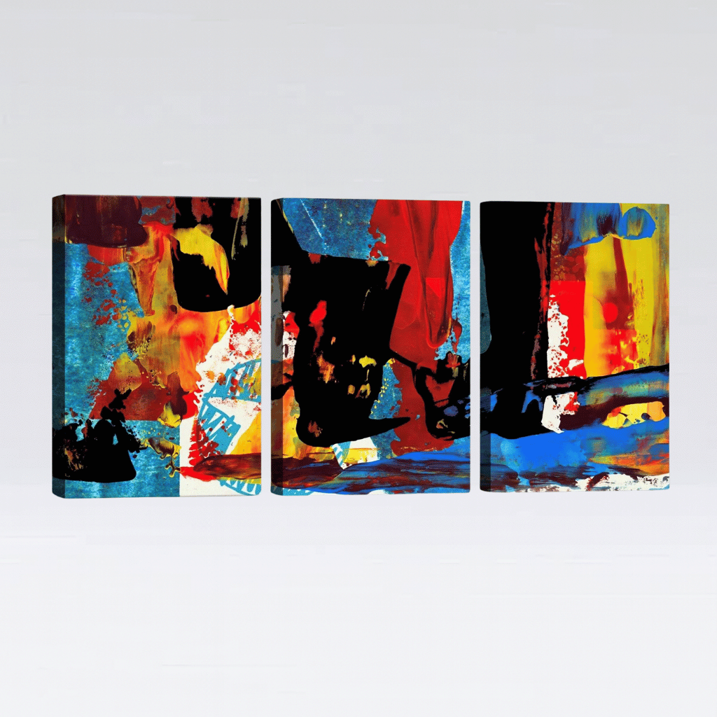 3D Wall Art Panels Frame painting Modern Wall Art SET OF 3