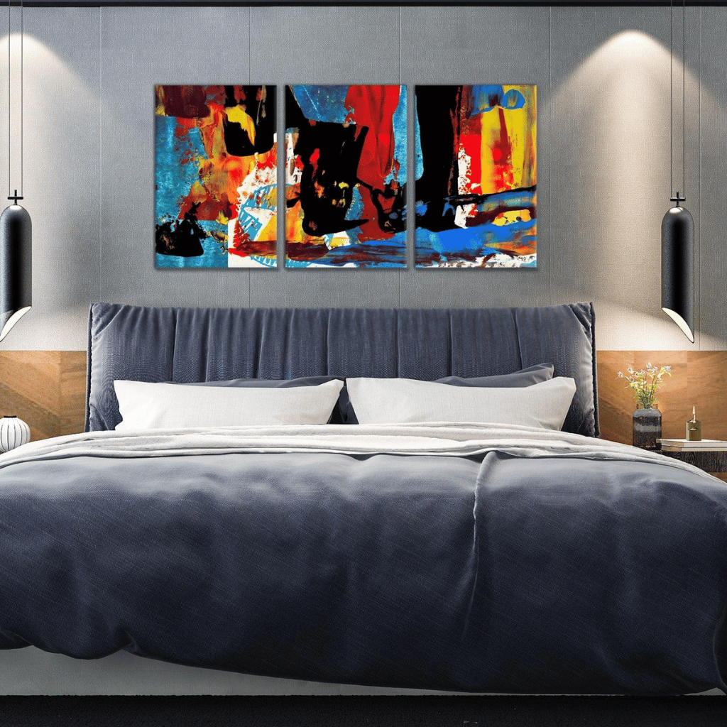 3D Wall Art Panels Frame painting Modern Wall Art SET OF 3