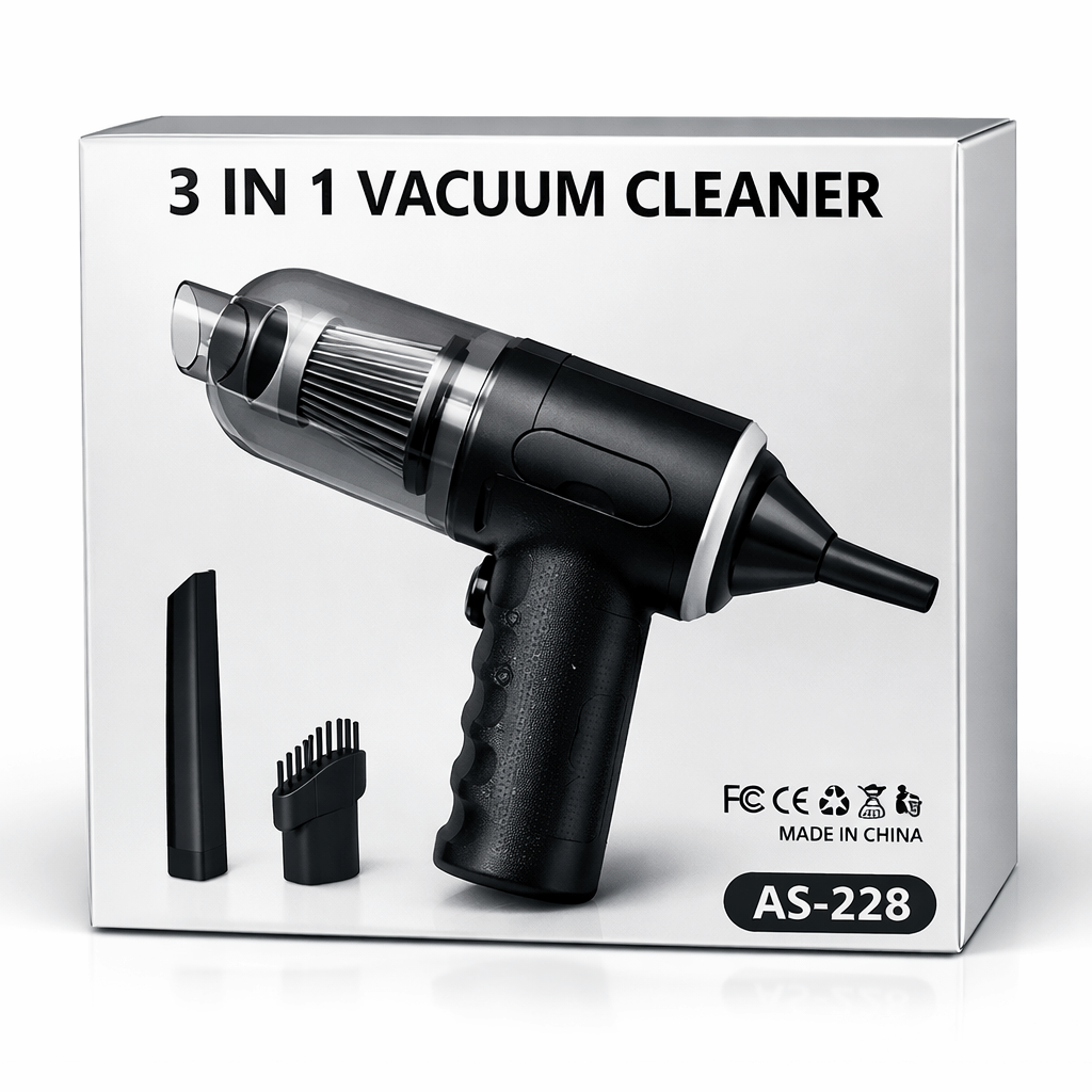 3 In 1 Mini Portable Wireless Vacuum Cleaner