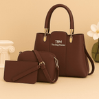 3 Pieces Ladies Handbag Elegant Design Premium Quality Smooth