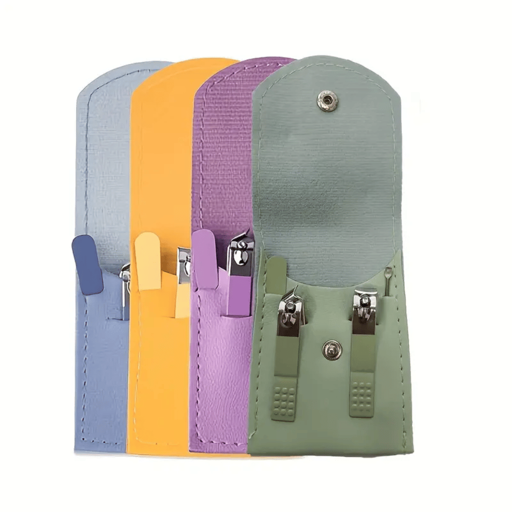 Manicure Pedicure Kit | 4 in 1 Nail Cutter Set Stainless Steel | Nail Clipper Set Professional Pedicure Kit (Random Color)