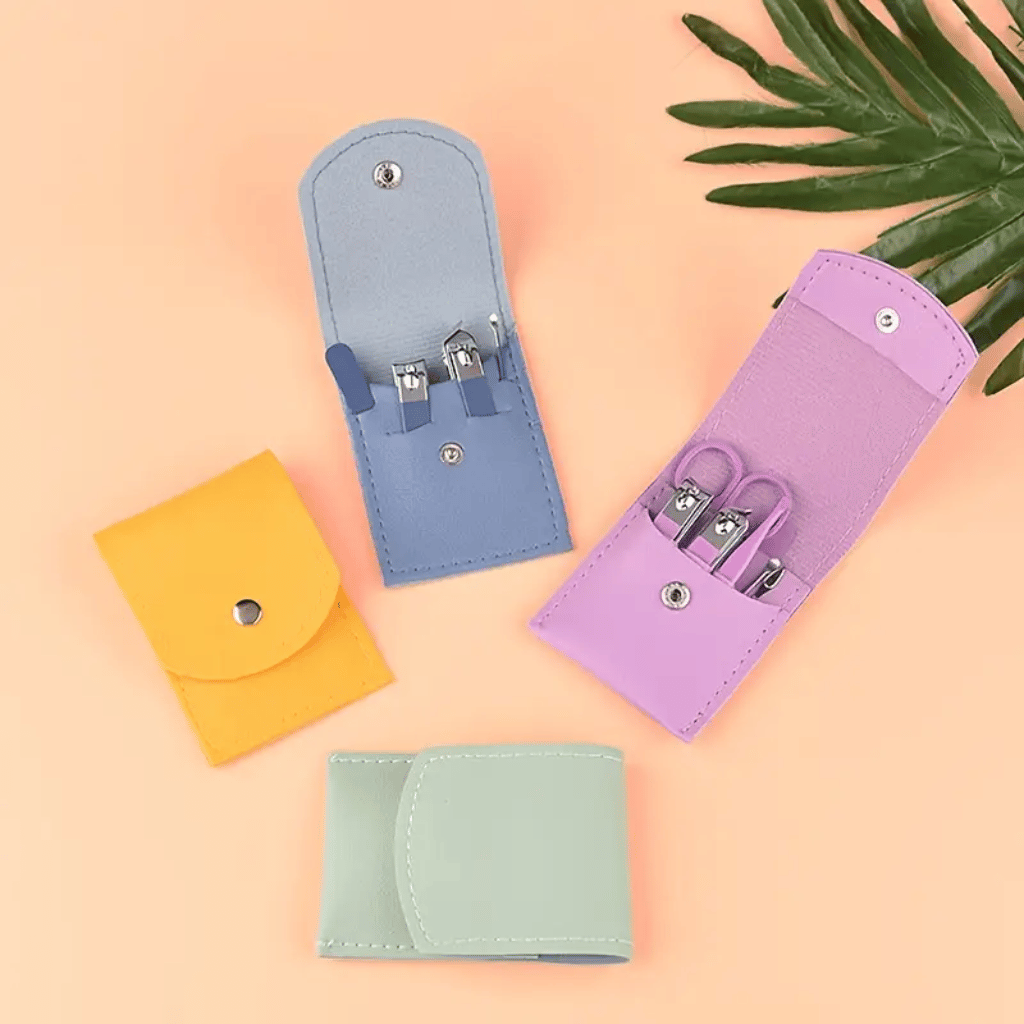 Manicure Pedicure Kit | 4 in 1 Nail Cutter Set Stainless Steel | Nail Clipper Set Professional Pedicure Kit (Random Color)