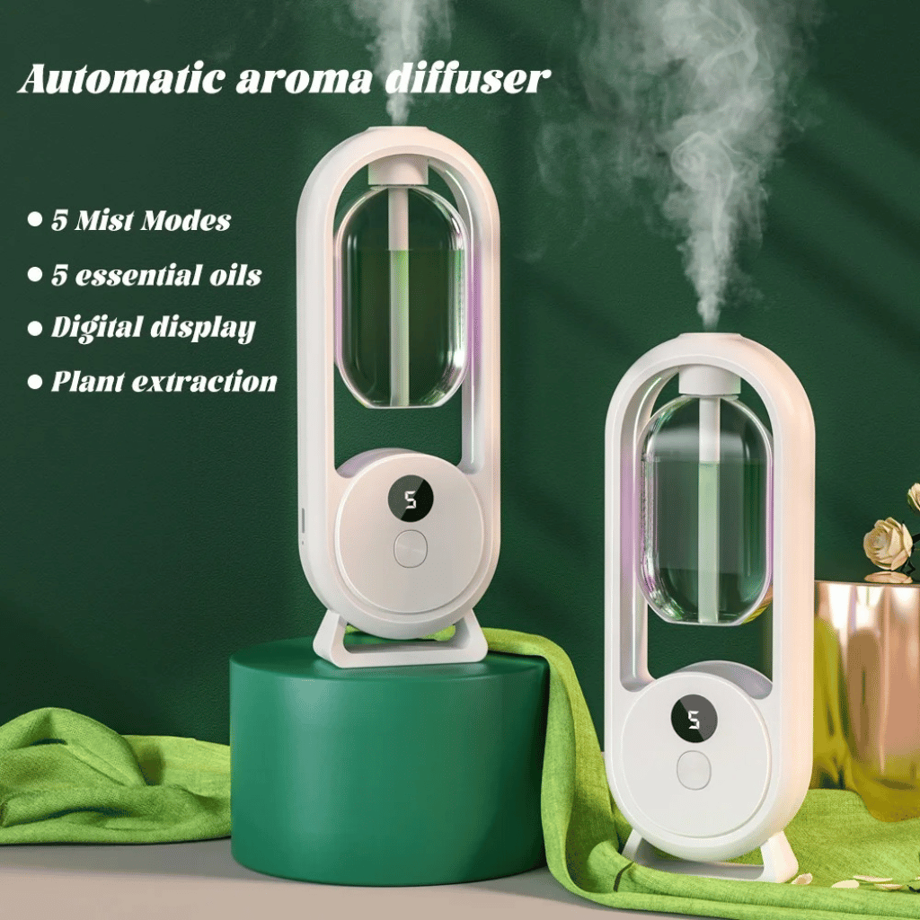 5-Mode Rechargeable Aromatic Diffuse Oil Air Freshener for Bedroom (50ml)