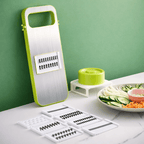 5 In 1 Stainless Steel Manual Vegetable Slicer Cutter