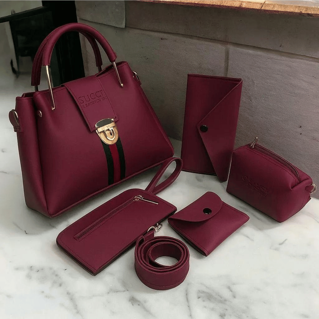 5 Pieces Shoulder Bag Handbag Set for Women