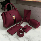 5 Pieces Shoulder Bag Handbag Set for Women