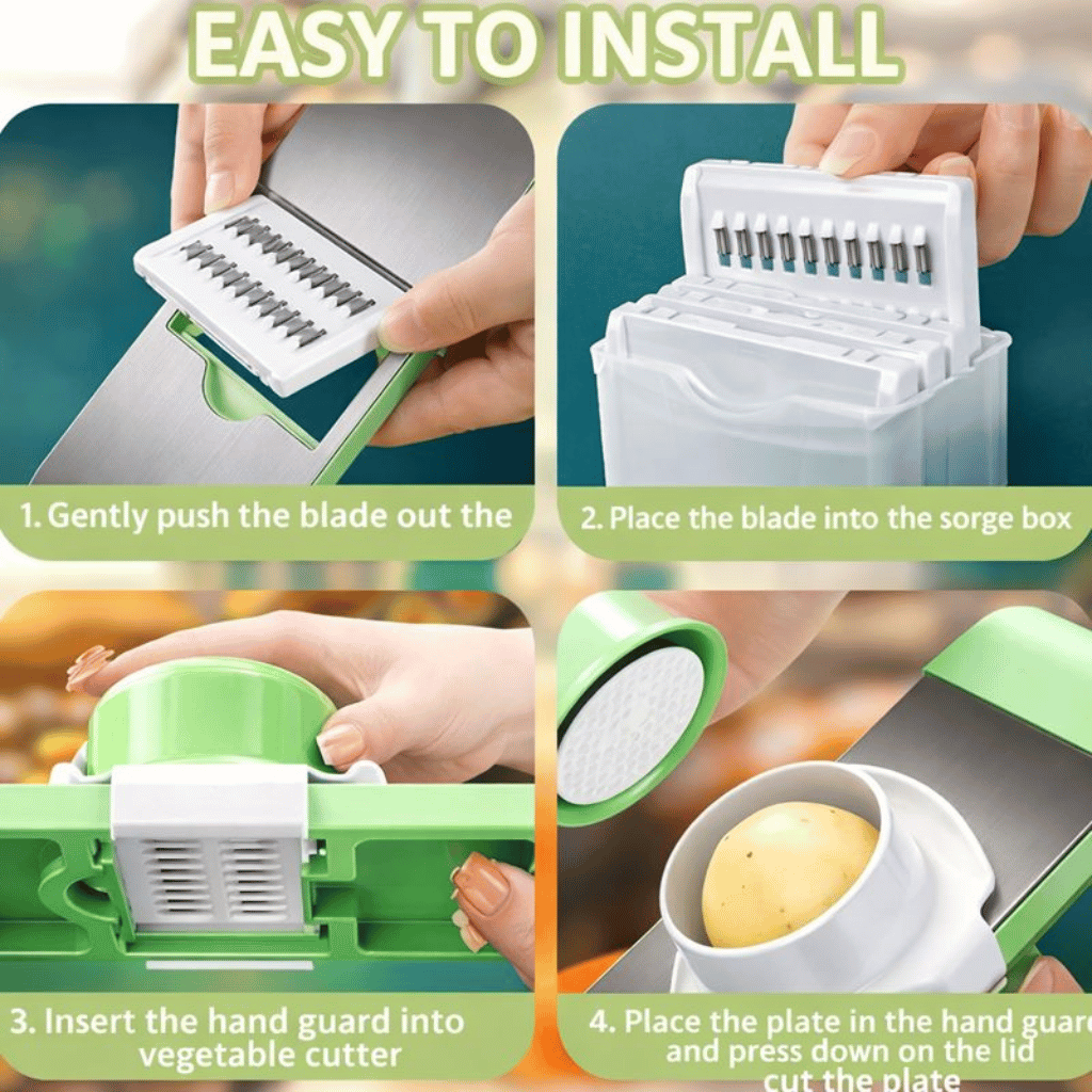 5 in 1 Multifunctional High-Quality Vegetable & Fruit Slicer Cutter