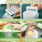 5 in 1 Multifunctional High-Quality Vegetable & Fruit Slicer Cutter