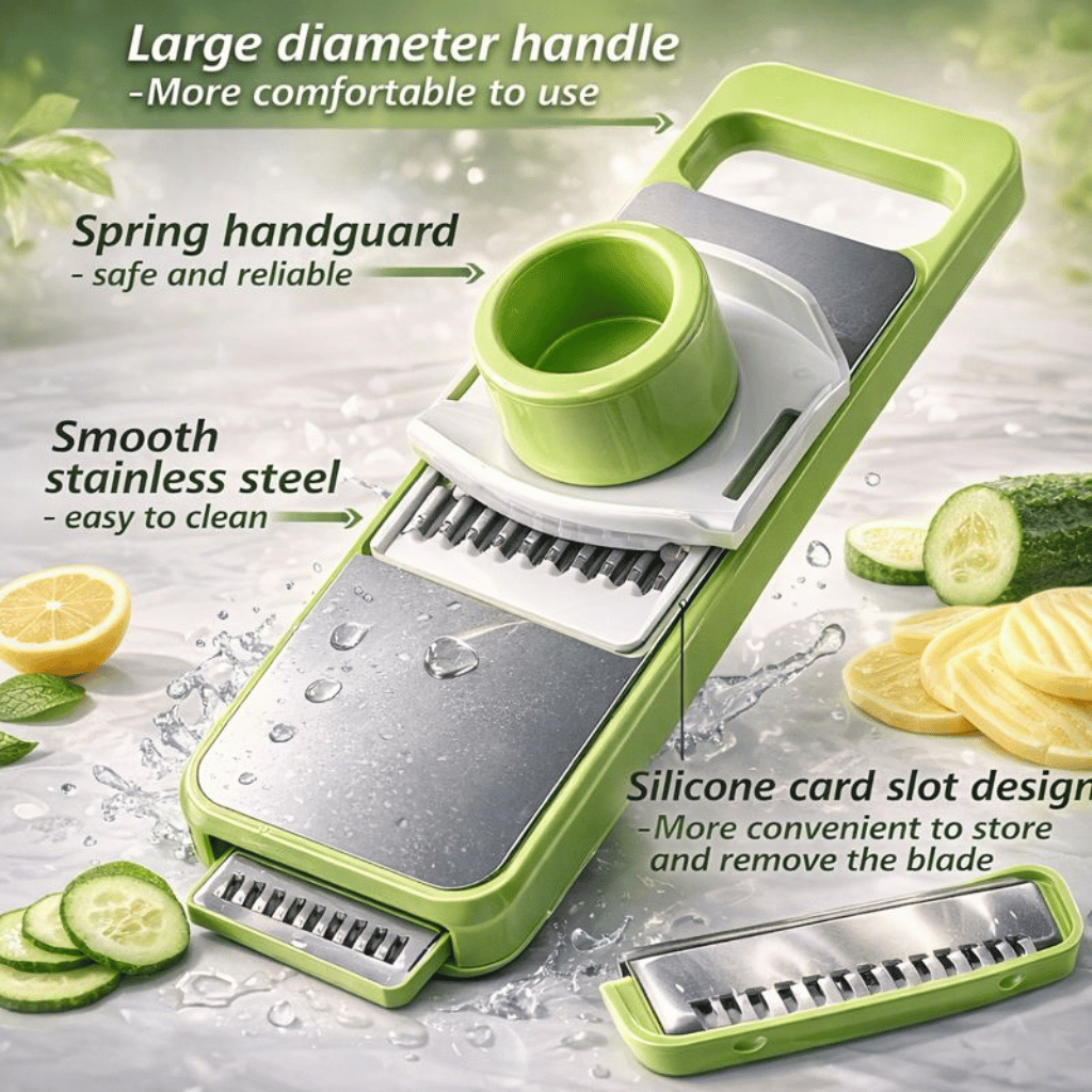 5 in 1 Multifunctional High-Quality Vegetable & Fruit Slicer Cutter