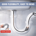 60cm Metal Flexible Wire Brush Drain Cleaner Sink, Sewer & Pipe Dredging Tool