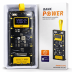66W Super Fast Charging Transparent Power Bank 20000 MAH with Digital Display