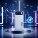 66W Transparent Digital Display Power Bank – 20,000mAh Ultra-Fast Charge