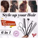 6 Pcs Hair Styling Tools Hair Accessories Hair Accessories For Girls