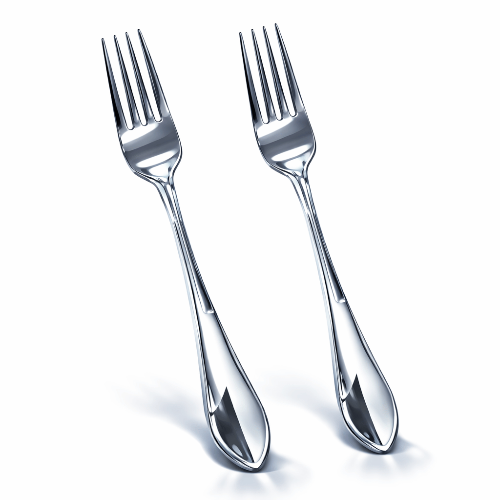 6 Pcs Stainless Steel Table Fork Set Premium Quality