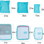6pcs Travel Storage Bag Set – Luggage Organizer for Clothes