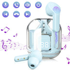 Air31 Earbuds Wireless | Crystal Transparent Bluetooth 5.3 | LED Digital Display Airpods