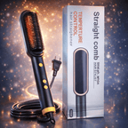 909 Electric 2‑in‑1 Hair Straightening Brush Heating Styling Comb